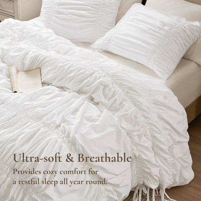 Mia Shabby Chic Ruched Comforter Set