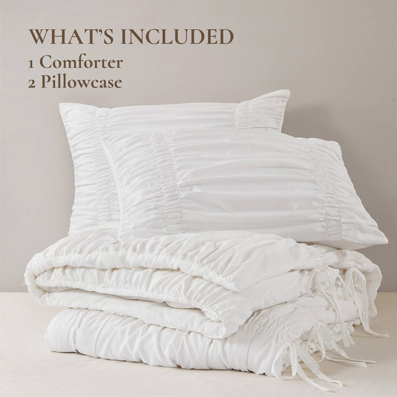 Mia Shabby Chic Ruched Comforter Set
