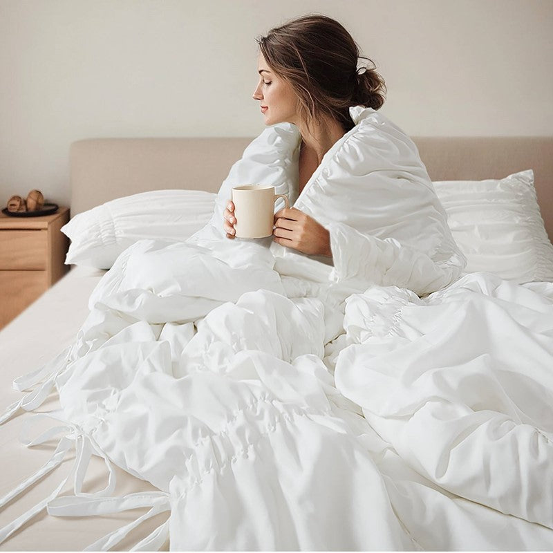 Mia Shabby Chic Ruched Comforter Set