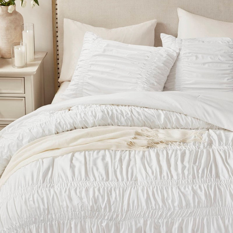 Mia Shabby Chic Ruched Comforter Set