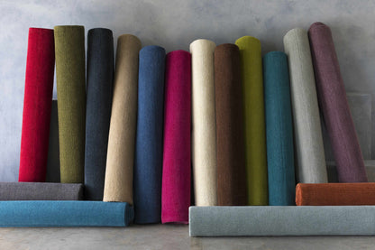 Brockton Solid Dark Blue Wool Rug
