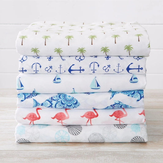 Nautical & Coastal Microfiber Sheet Sets - Quahog Bay Bedding