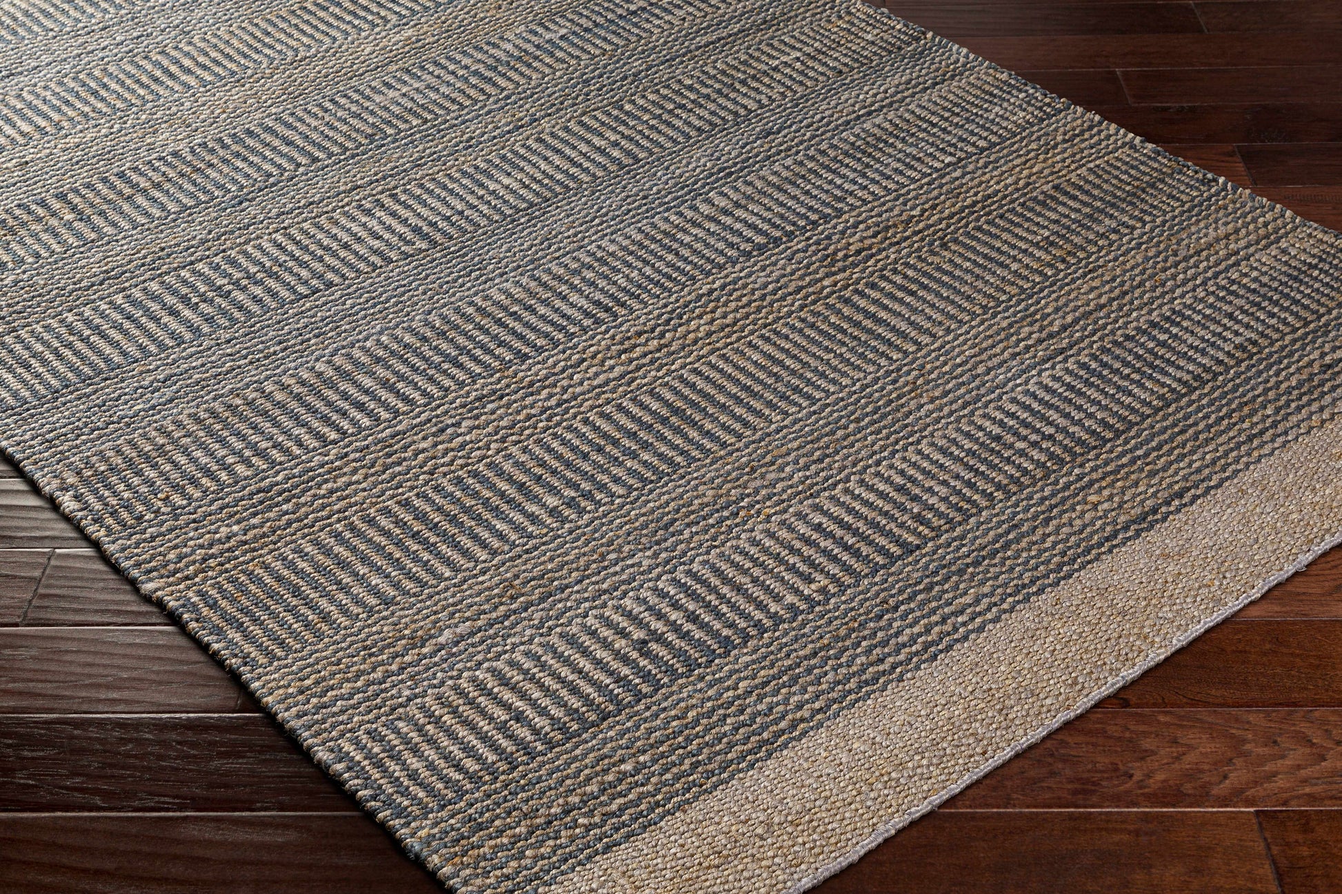 Navy Elle Jute Rug - Quahog Bay Bedding