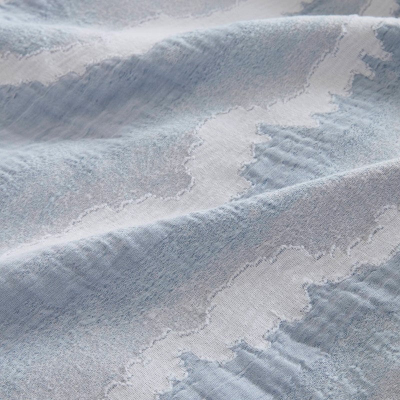 Ocean Wave Coastal 3PC Bedding Set - 100% Cotton Duvet Set