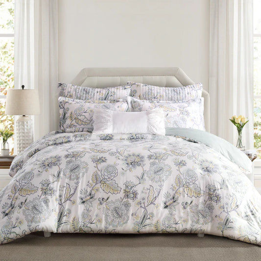 Ophelia Comforter Set - Spa - Floral Comforters