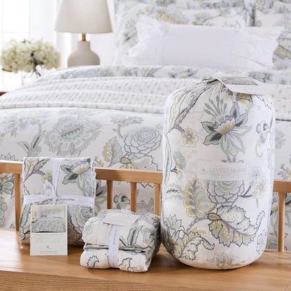 Ophelia Comforter Set - Spa - Floral Comforters