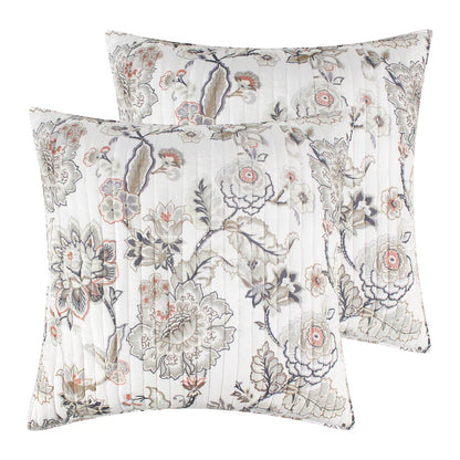 Ophelia Euro Sham Set of 2 - Blush - Floral Bedding Shams