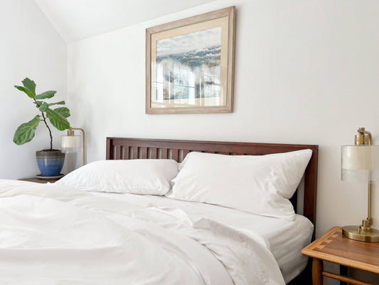 Organic Percale Sheets 100% GOTS Certified Organic Cotton - Quahog Bay Bedding