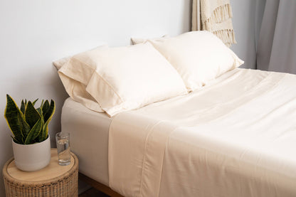 Organic Sateen Bed Sheets Set - Quahog Bay Bedding