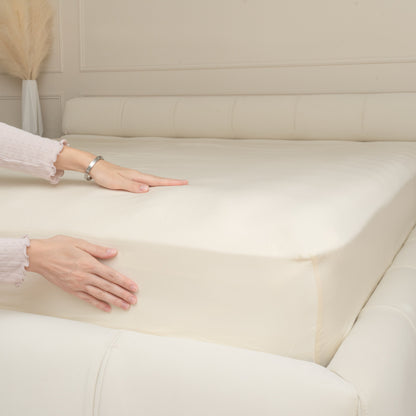 Organic Sateen Fitted Sheet - Quahog Bay Bedding