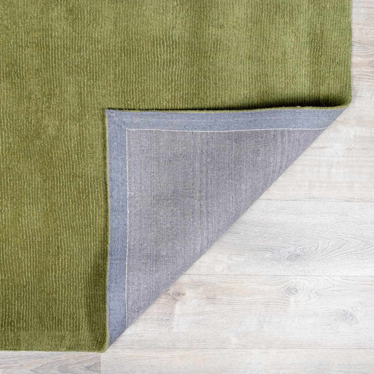 Brockton Solid Sage Green Wool Rug