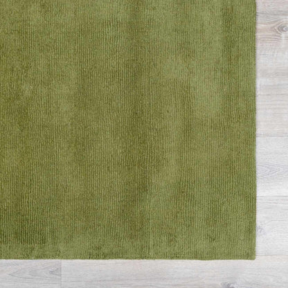 Brockton Solid Sage Green Wool Rug