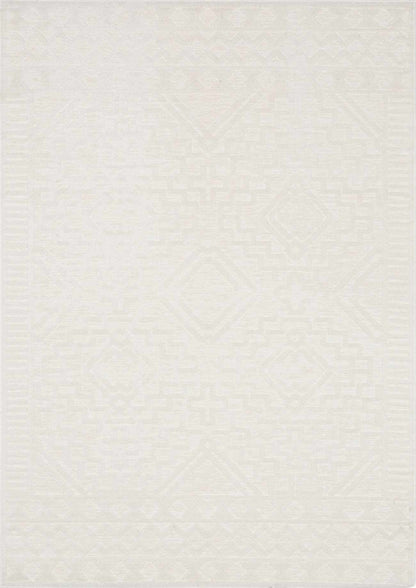 Plumtree 3D White Outdoor Rug