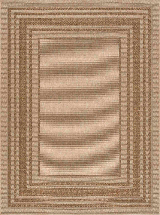 Isoko Bordered Faux Jute Rug