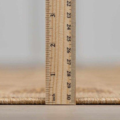Kuval Checkered Brown Rug
