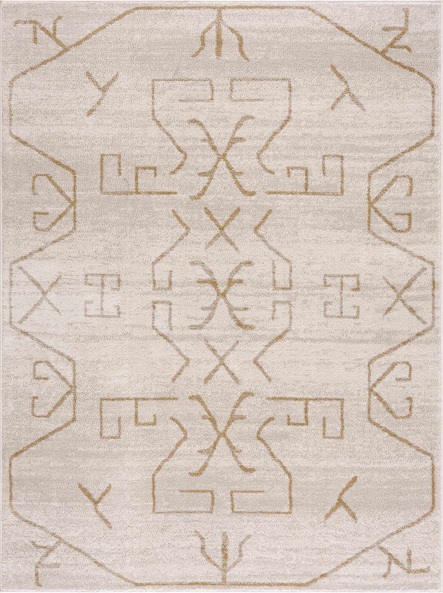 Azzan Cream & Gold Area Rug - Clearance
