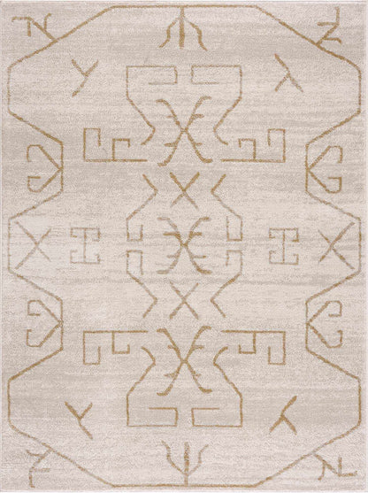 Azzan Cream & Gold Area Rug - Clearance