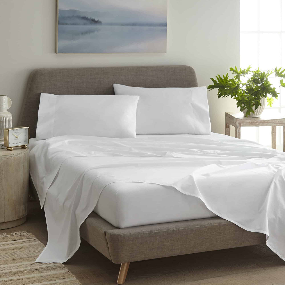 Whisper Organics GOTS-Certified Organic Cotton Percale Sheet Set - 270 TC