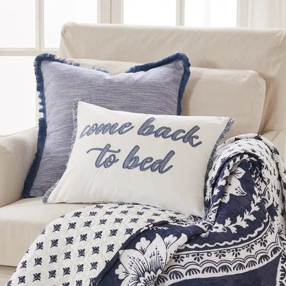 Pickford Blue Pillow - Coastal Accent Pillows - Quahog Bay Bedding