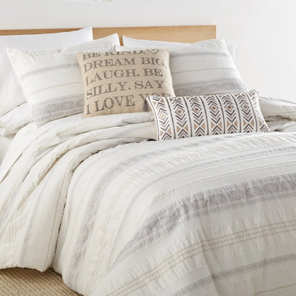 Pickford 100% Cotton Duvet Cover Set - Coastal Bedding Sets - Taupe
