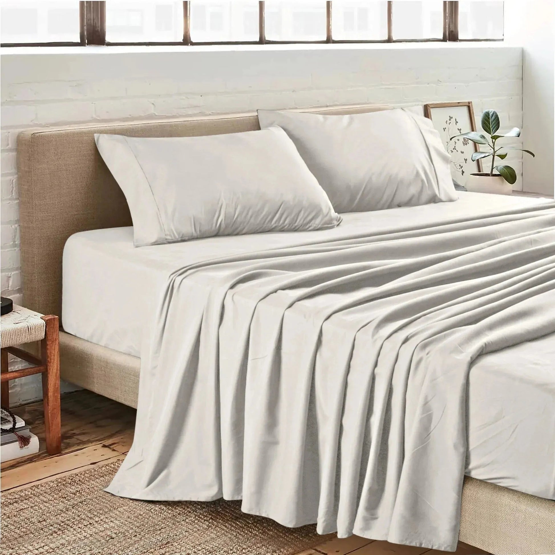 Plain Microfiber Sheet Set in Solid Colors - Rifz Textiles Inc