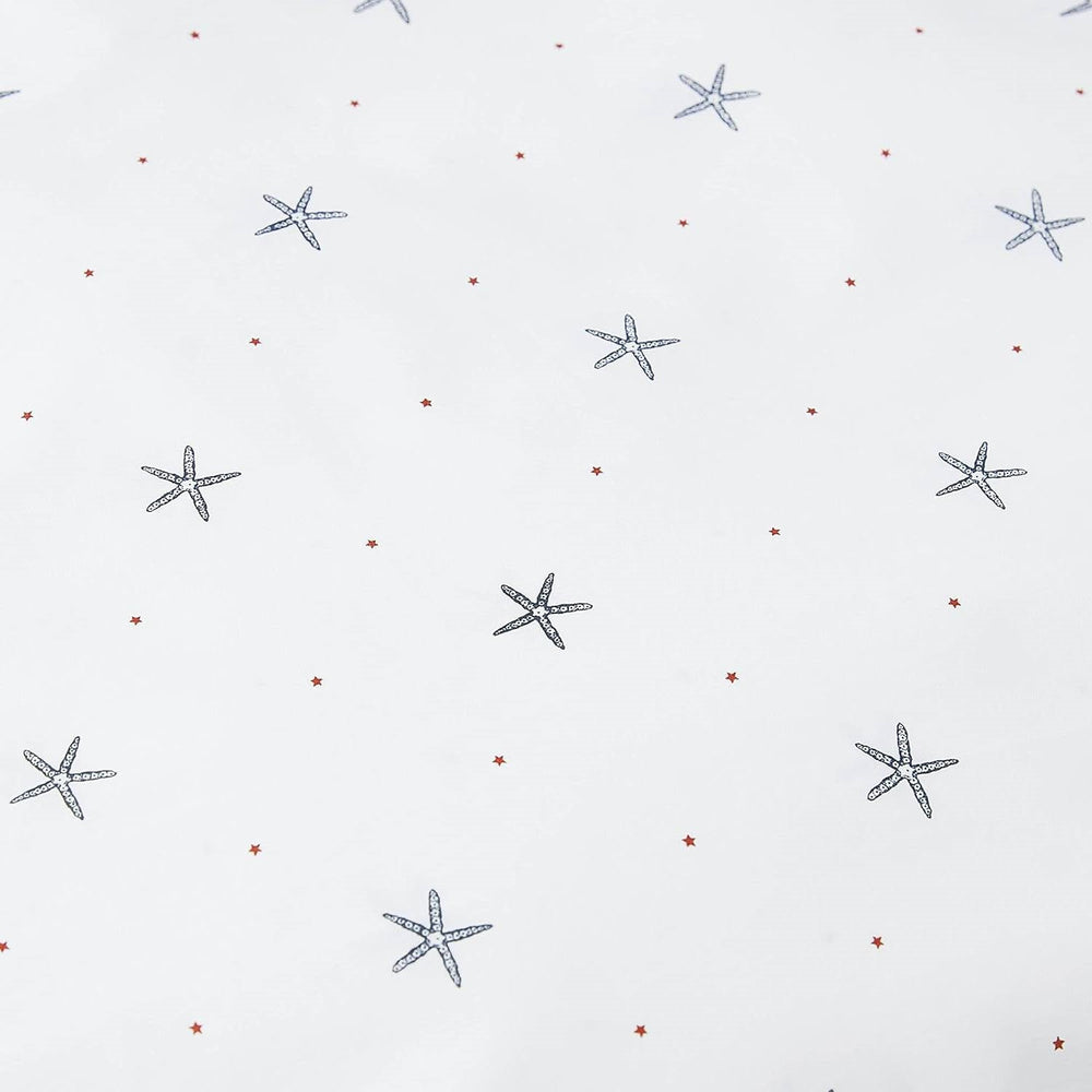 Starfish Coastal Sheets – Queen 100% Cotton Percale Sheet Set