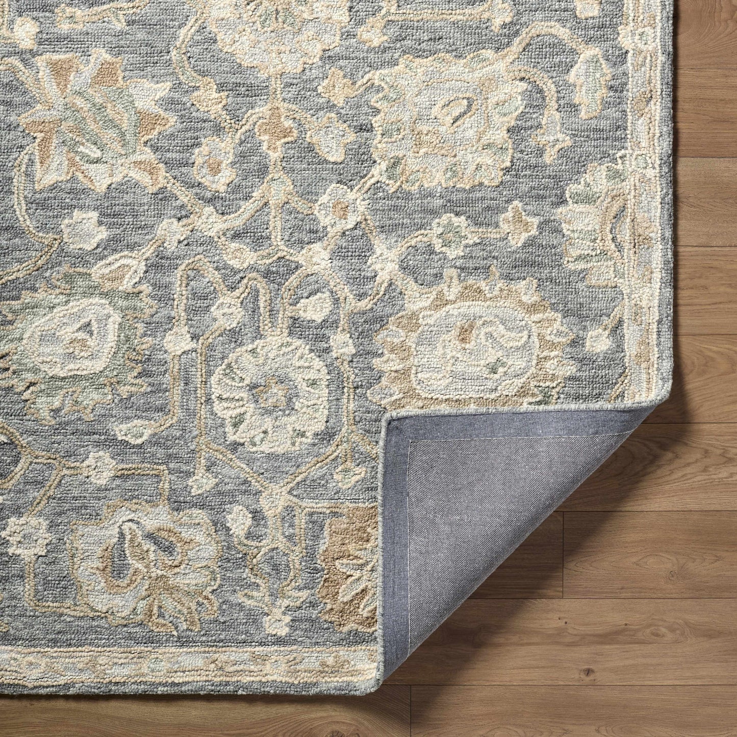 Auryon Hand Tufted Oushak Wool Area Rug