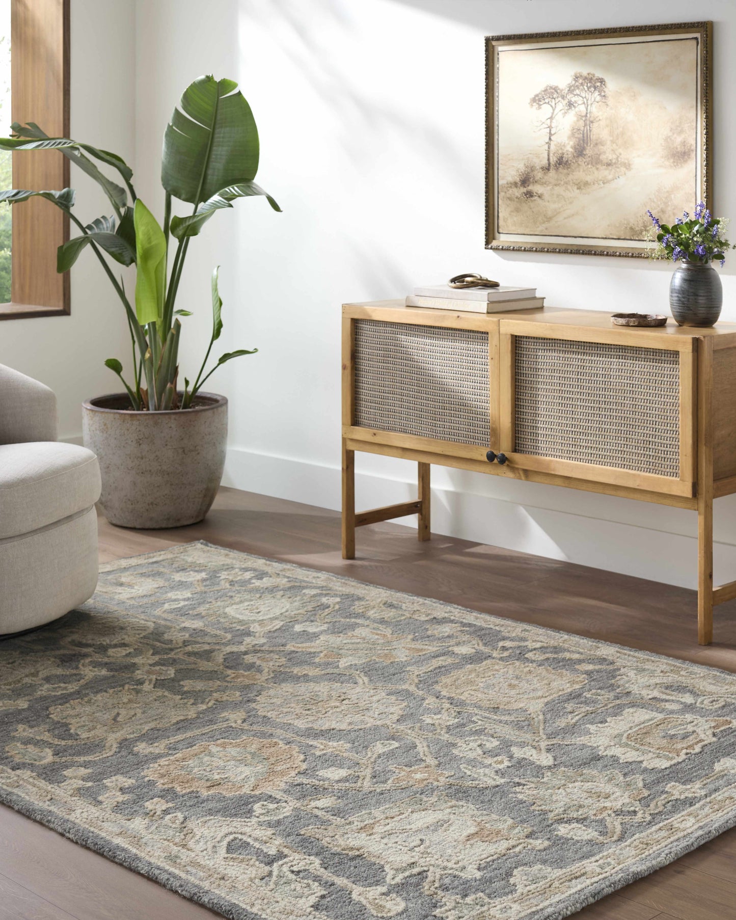 Auryon Hand Tufted Oushak Wool Area Rug