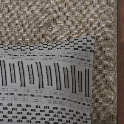 Rhea Cotton Jacquard Comforter Set | Grey & Black | 100% Cotton