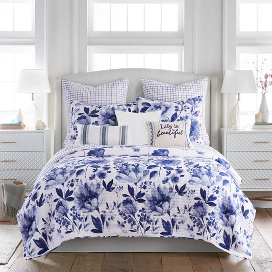 Riella Garden Quilt Set -  Twin / Twin XL - Floral Bedding Sets