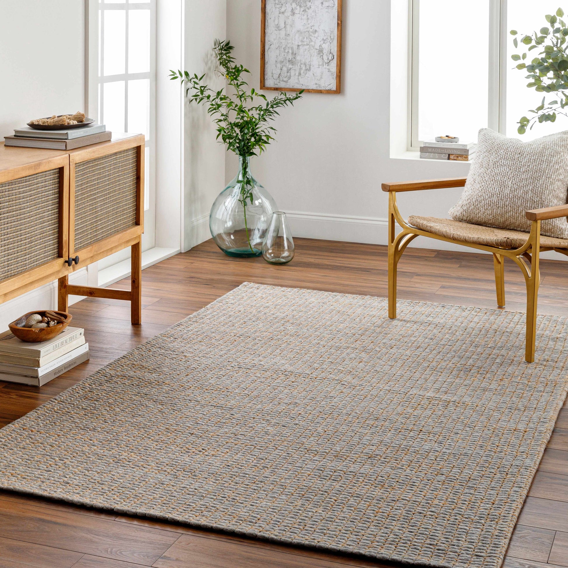 Riki Gray Area Rug - Quahog Bay Bedding