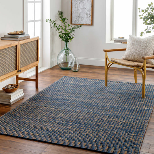 Riki Navy Area Rug - Quahog Bay Bedding