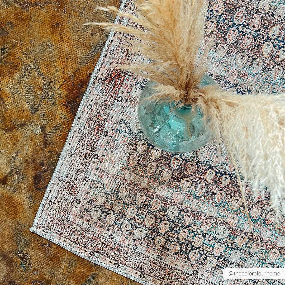 Maligaya Distressed Washable Rug - Clearance