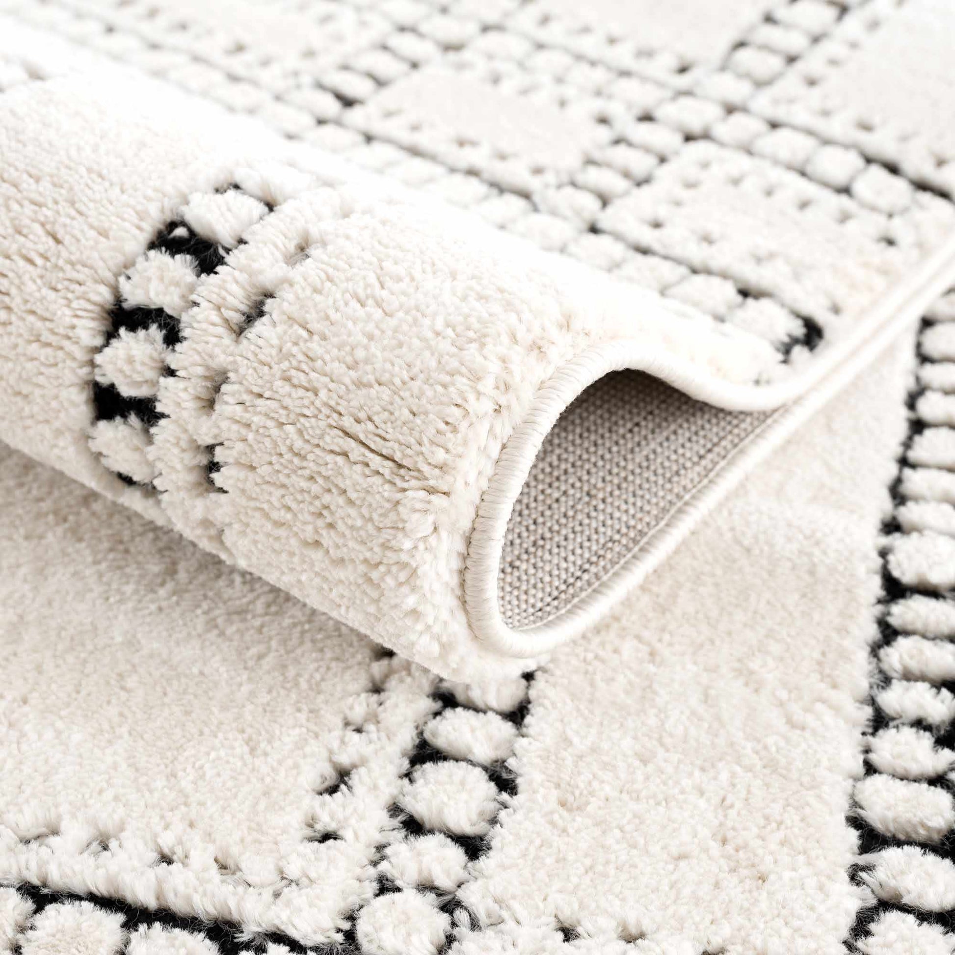 Ryuu Black & White Area Rug - Quahog Bay Bedding