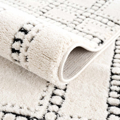 Ryuu Black & White Area Rug - Quahog Bay Bedding