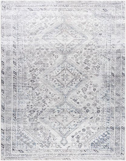 Barny Gray Flat Pile Washable Rug