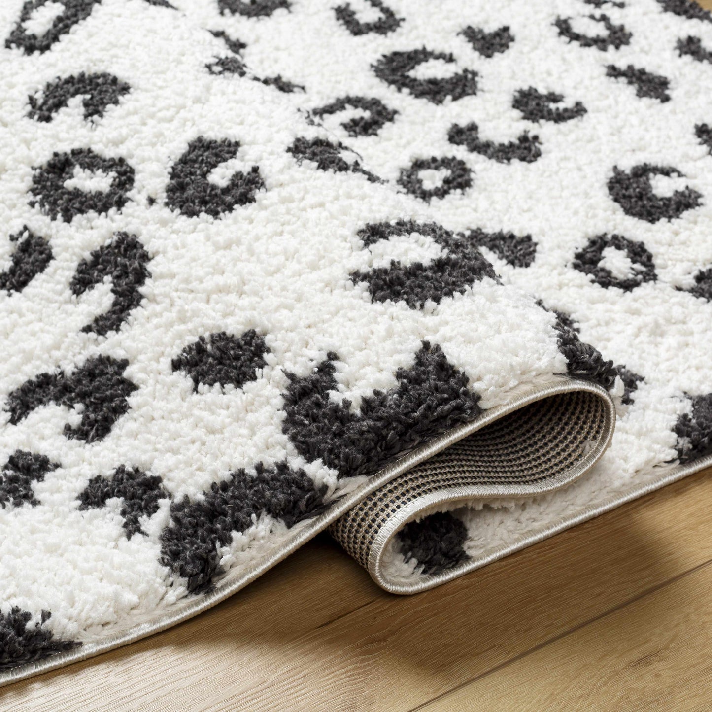 Zhen Black Spots Leopard Rug - Clearance