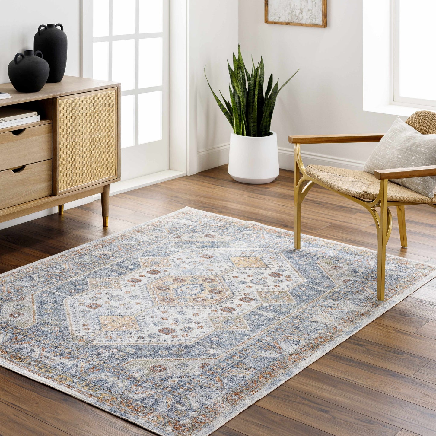Afya Flat Pile Washable Rug