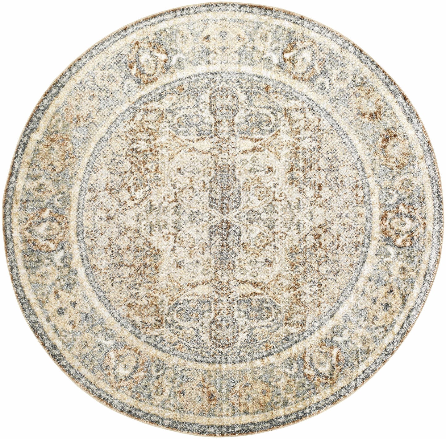 Arias Blue Flat Pile Washable Rug