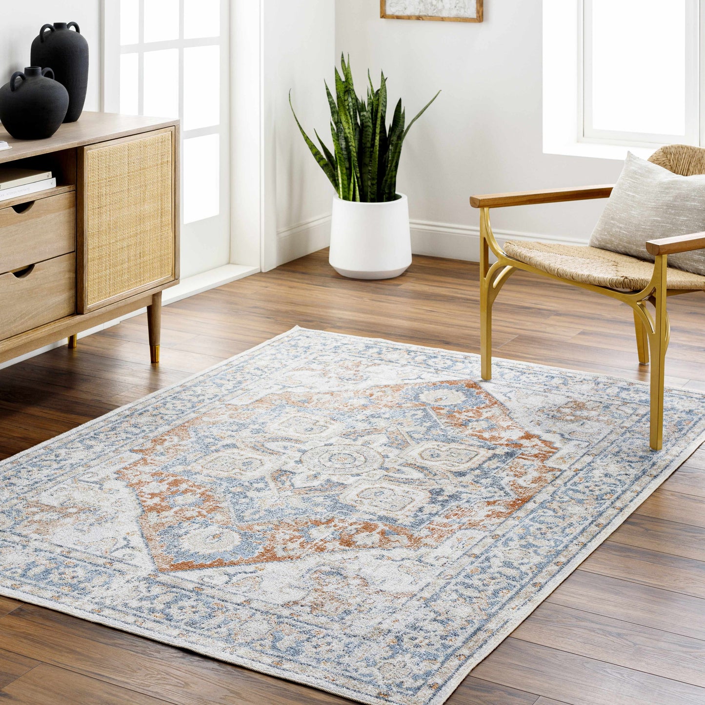 Erna Washable Area Rug - Clearance