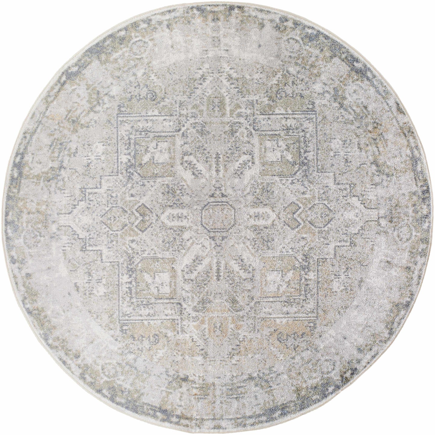 Hera Olive Flat Pile Washable Rug