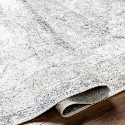 Hera Olive Flat Pile Washable Rug