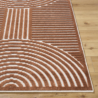 Deron Brown Washable Area Rug