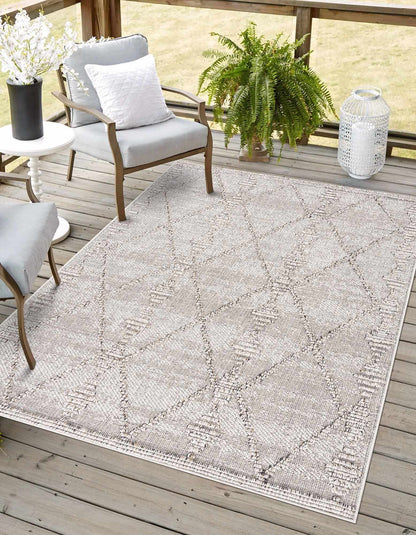 Nyla Bone Indoor & Outdoor Rug - 2x3 Clearance