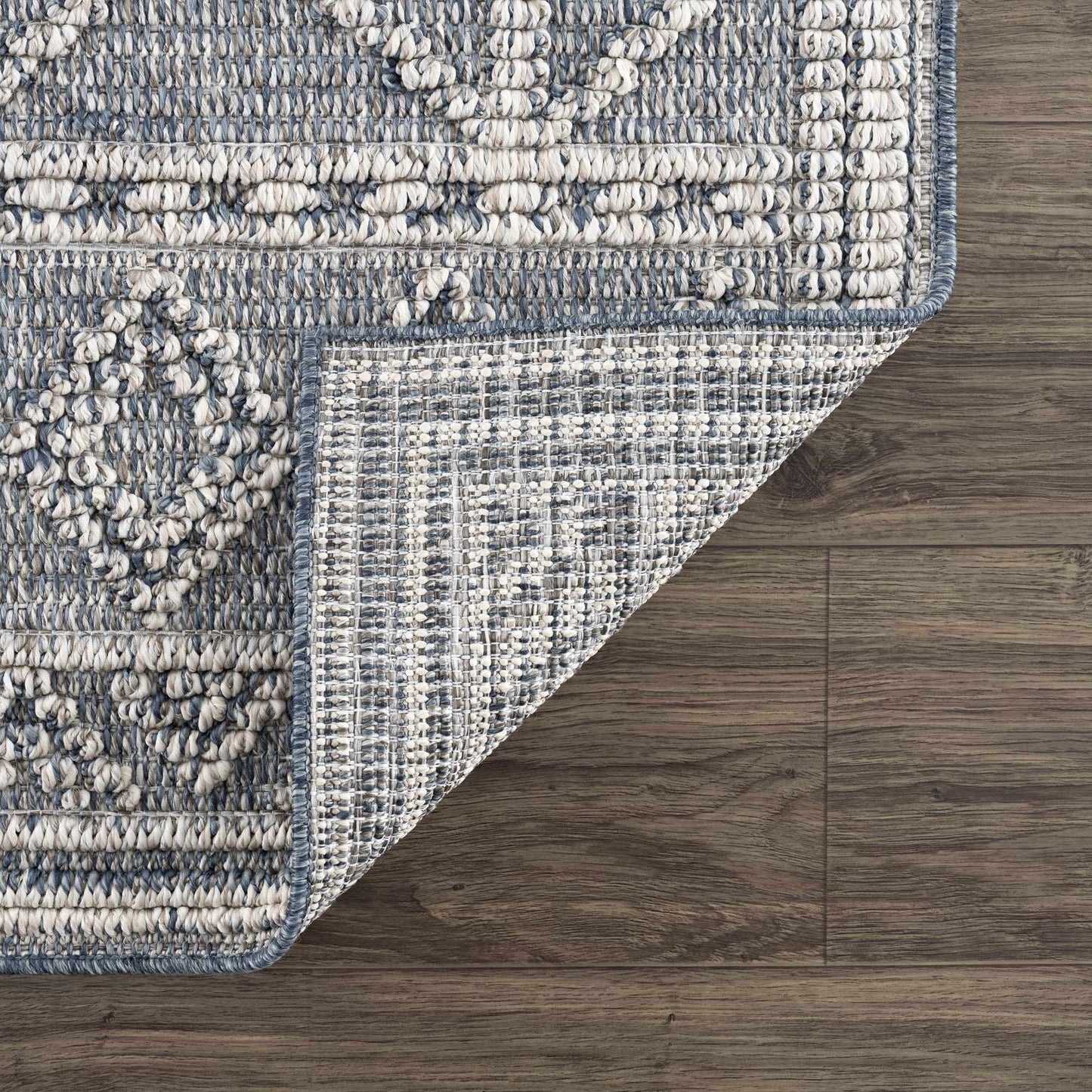 Diah Gray Blue & Bone Area Rug - Clearance
