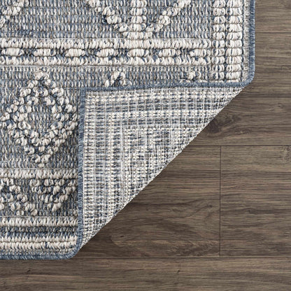 Diah Gray Blue & Bone Area Rug - Clearance