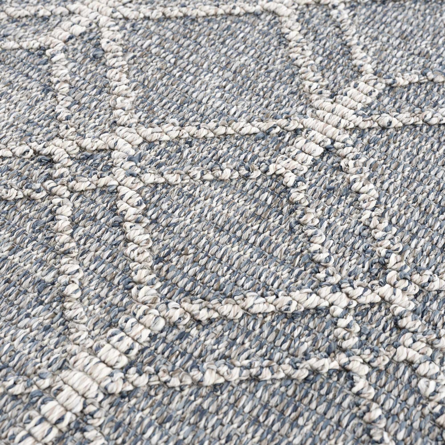 Diah Gray Blue & Bone Area Rug - Clearance