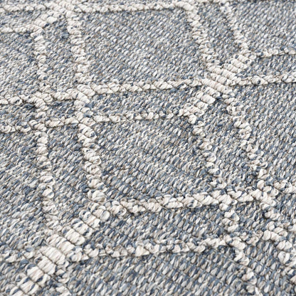 Diah Gray Blue & Bone Area Rug - Clearance