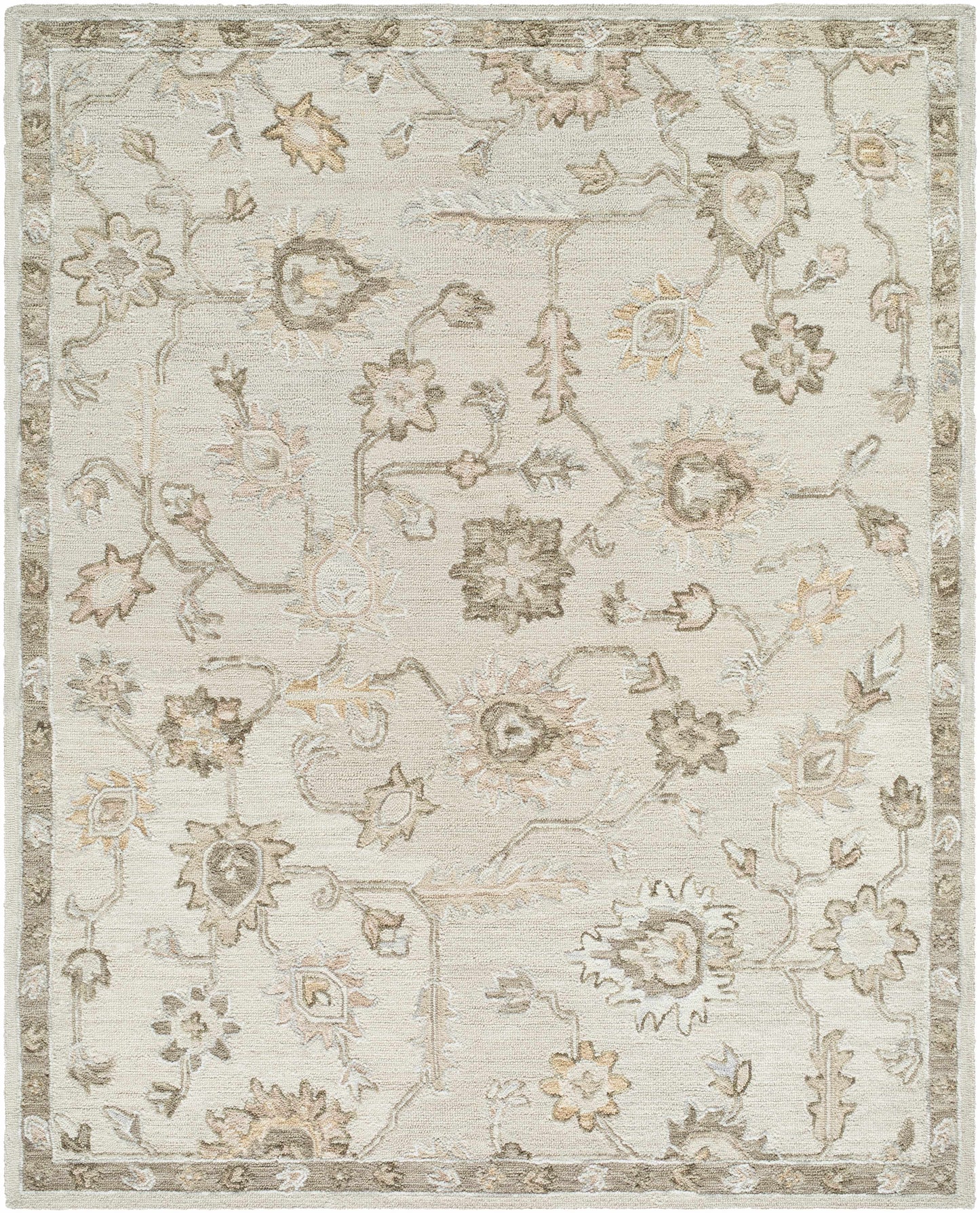 Adelle Tufted Oushak Area Rug - Hand Tufted Wool Rugs