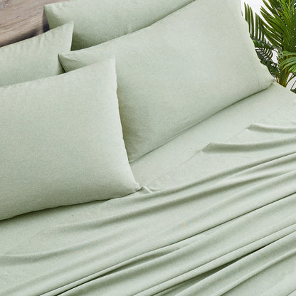 Bamboo 2000 Thread Count 6-Piece Chambray Sheet Set with SnugGrip